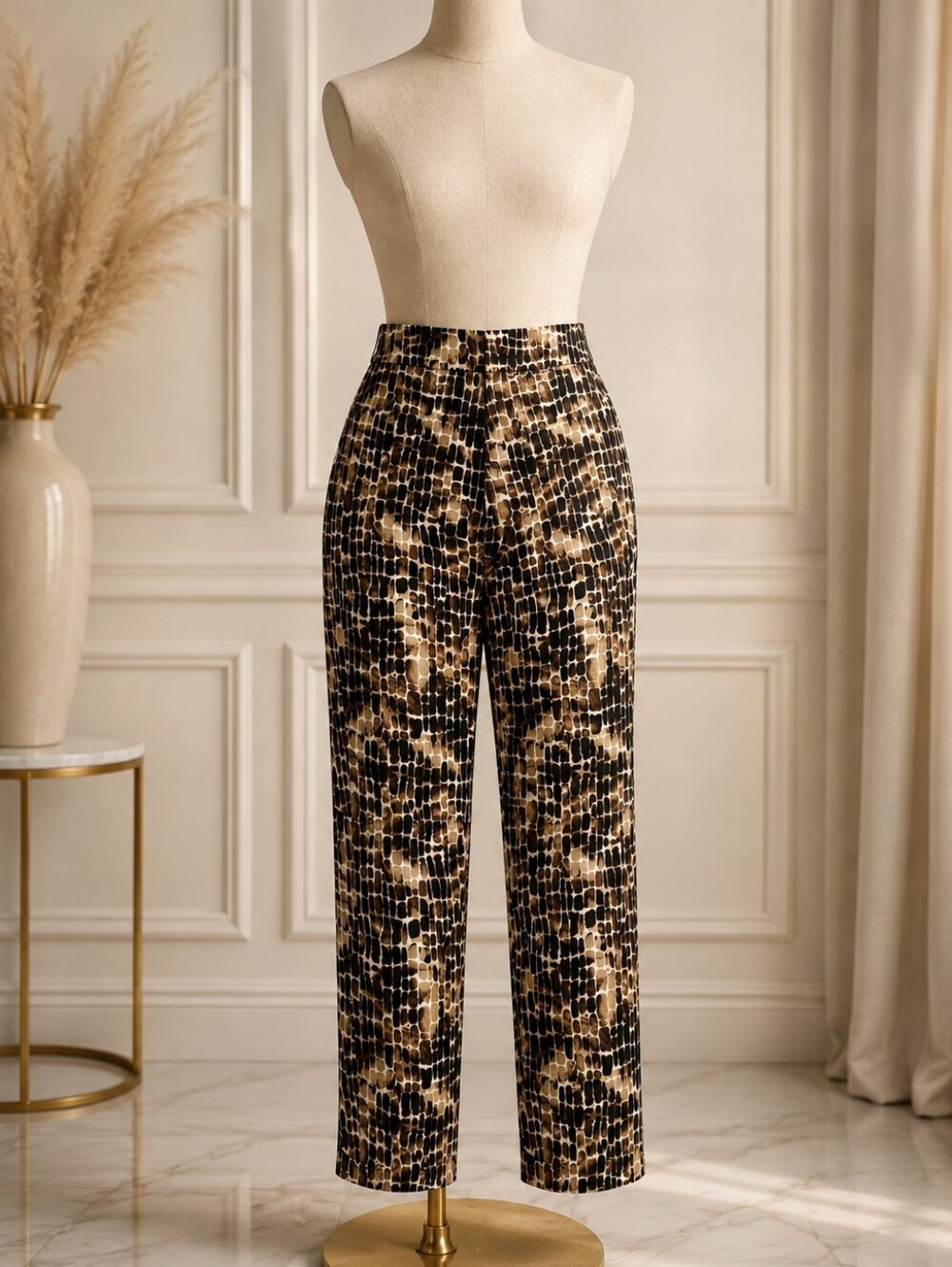 Krazy Larry Pull-On Ankle Pants Bold Mosaic Size 2